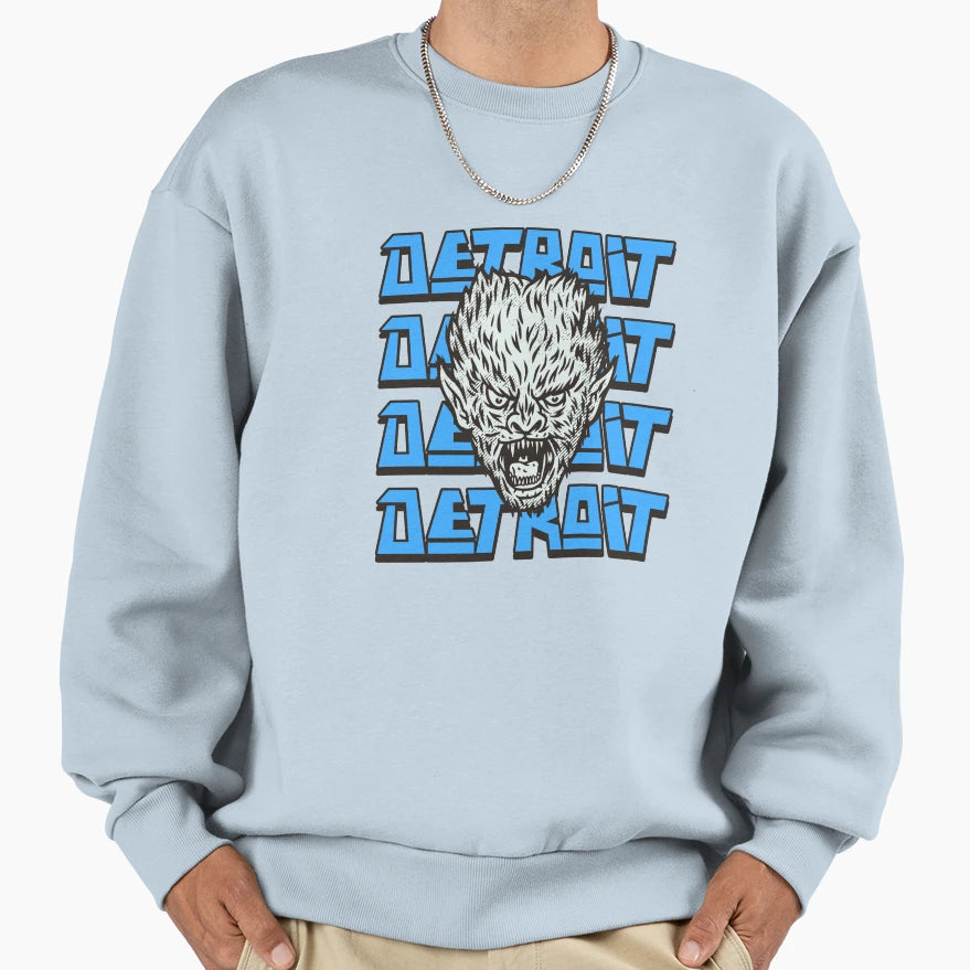 Detroit Creature Monster Werewolf Sweatshirt - Custom Art Print for Adults - T-Shirt, Sweatshirt, Hoodie
