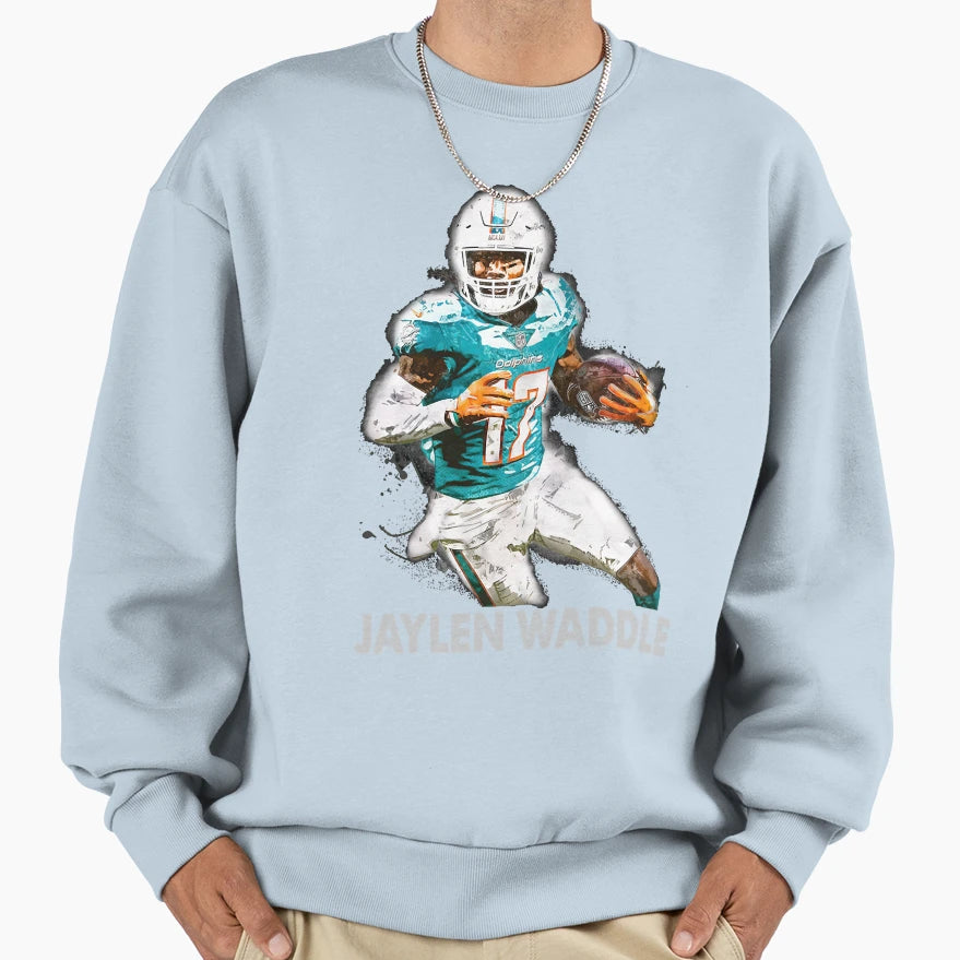 Jaylen Waddle Sweatshirt - Novelty Apparel for Adults - T-Shirt, Sweatshirt, Hoodie