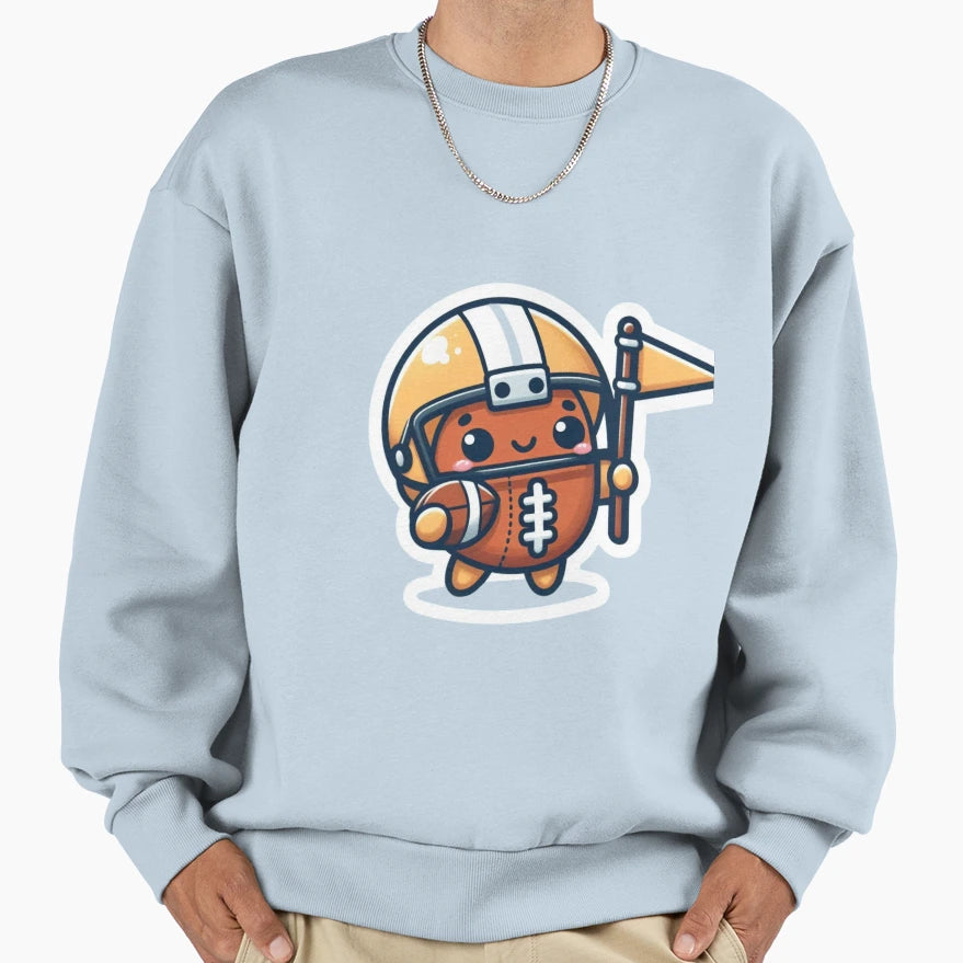 American Football Mascot 2 Sweatshirt - Graphic Print for Adults - T-Shirt, Sweatshirt, Hoodie