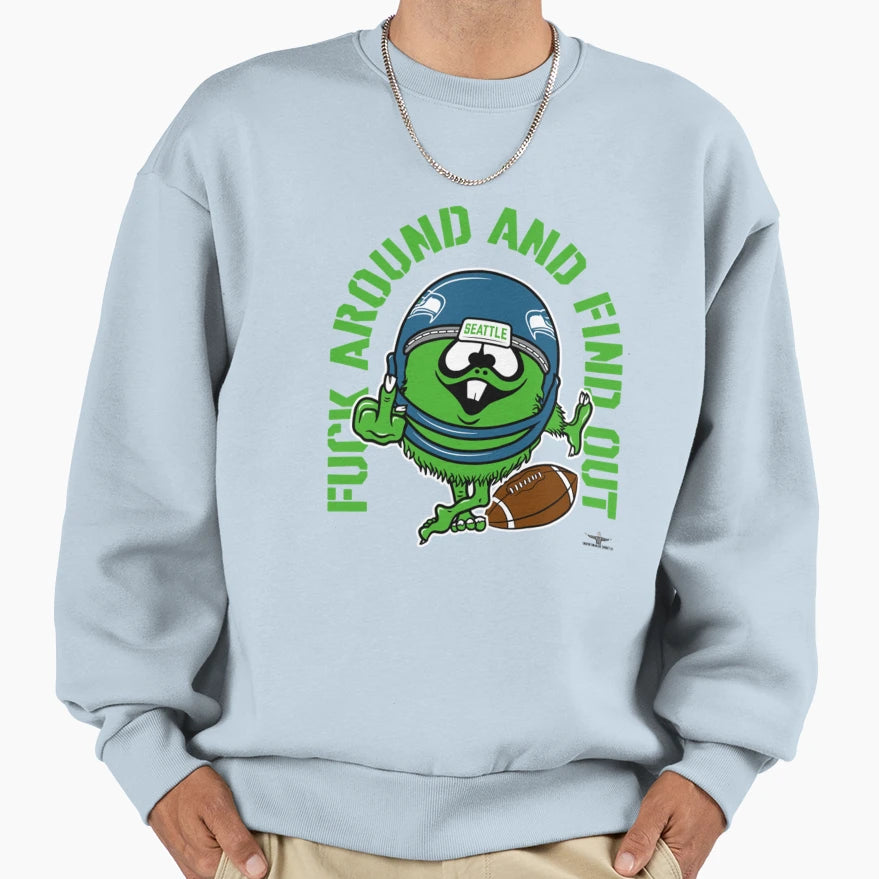 Fuck Around And Find Out Sweatshirt - Minimalist Print Men Women - T-Shirt, Sweatshirt, Hoodie