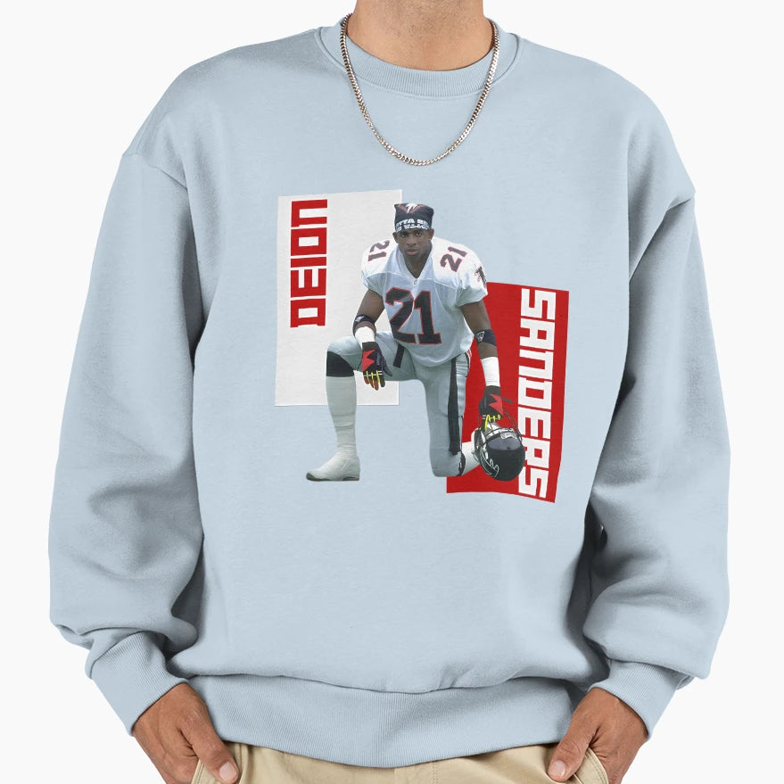 Deion Sanders Sweatshirt - Aesthetic Graphic for Adults - T-Shirt, Sweatshirt, Hoodie
