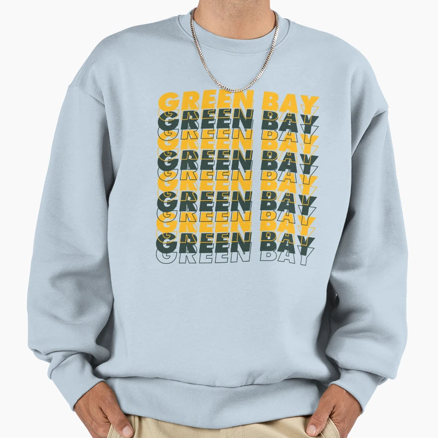 Green Bay Sweatshirt - Casual Everyday Wear Men Women - T-Shirt, Sweatshirt, Hoodie