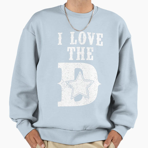 I Love Dallas Sweatshirt - Aesthetic Graphic Unisex - T-Shirt, Sweatshirt, Hoodie