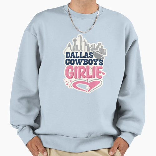 Dallas Cowboys Girlie Female Football Sweatshirt - Graphic Print Unisex - T-Shirt, Sweatshirt, Hoodie