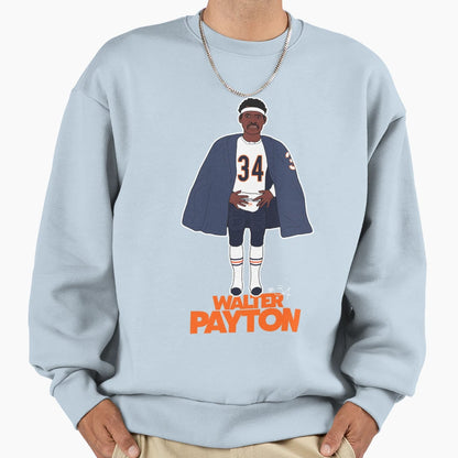 Walter Payton Football Sideline Sweatshirt - Custom Art Print Men Women - T-Shirt, Sweatshirt, Hoodie