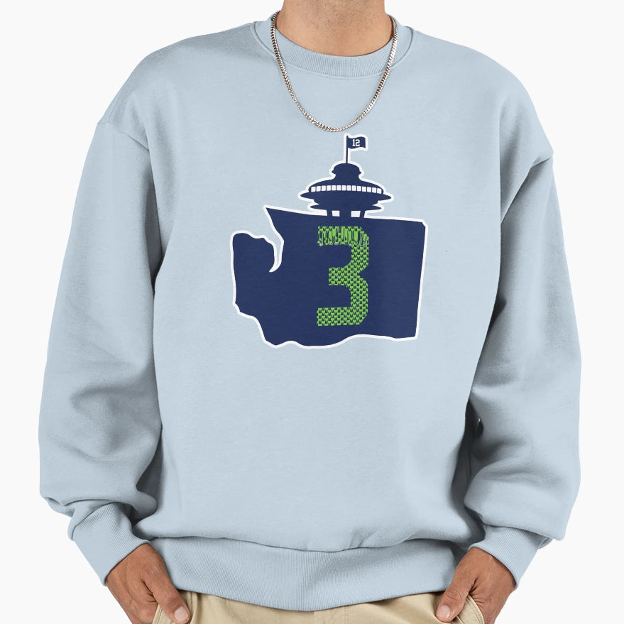 Seattle Is Danger Russ Sweatshirt - Graphic Print for Adults - T-Shirt, Sweatshirt, Hoodie
