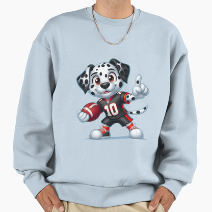Dalmatian Player 10 Sweatshirt - Trendy Graphic for Adults - T-Shirt, Sweatshirt, Hoodie