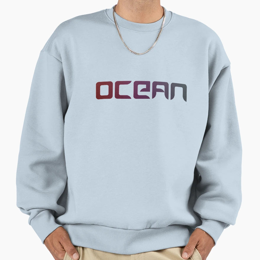 Ocean Pacific Beach Earth Sweatshirt - Fun Novelty Design Unisex - T-Shirt, Sweatshirt, Hoodie