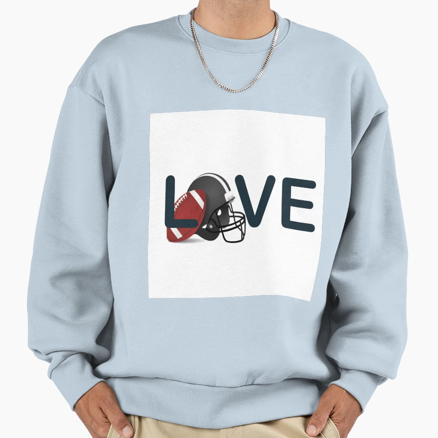 Love Football Sweatshirt - Novelty Apparel Men Women - T-Shirt, Sweatshirt, Hoodie