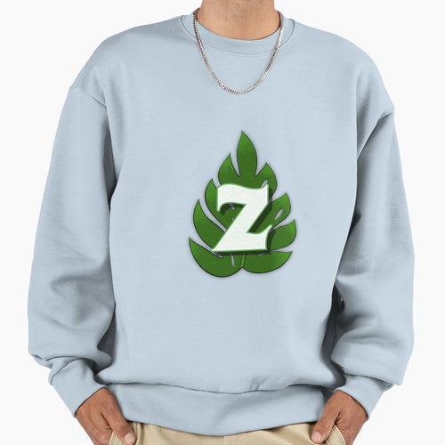 Monstera Leaf Letter Z Sweatshirt - Unique Graphic for Adults - T-Shirt, Sweatshirt, Hoodie