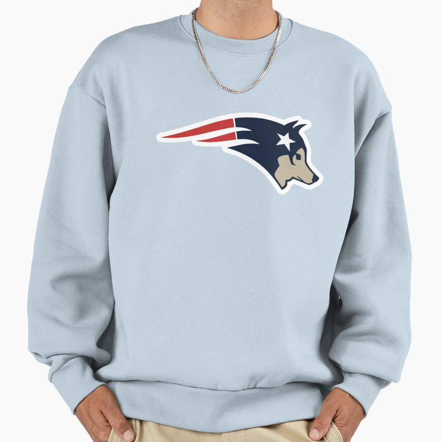 New England Dog Mascot Bill Sweatshirt - Aesthetic Graphic Unisex - T-Shirt, Sweatshirt, Hoodie