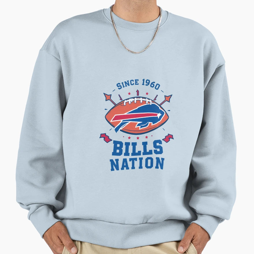 Bills Nation Heritage Buffalo Since T-Shirt - Fun Novelty Design Men Women - T-Shirt, Sweatshirt, Hoodie