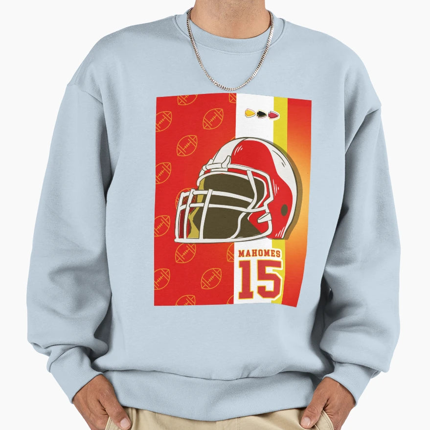 Mahomes 15 Sweatshirt - Casual Everyday Wear for Adults - T-Shirt, Sweatshirt, Hoodie