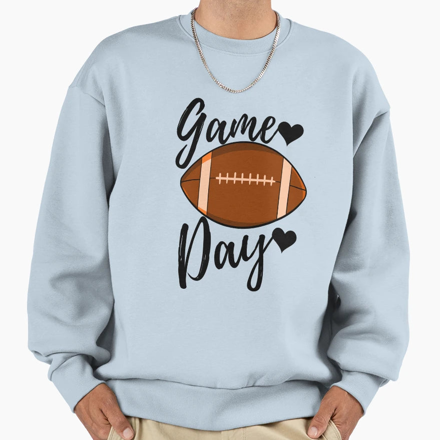 Game Day Football Sweatshirt - Fun Novelty Design for Adults - T-Shirt, Sweatshirt, Hoodie