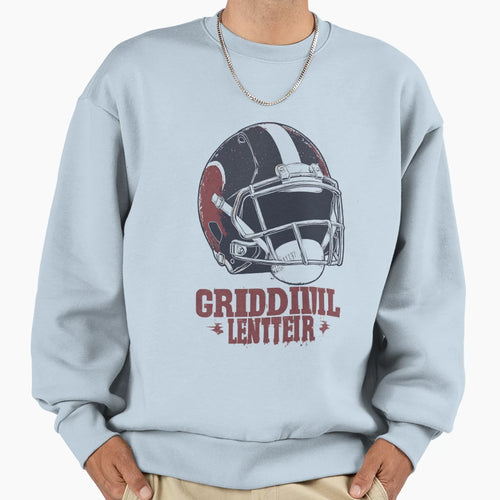 Gridiron Football Helmet Sweatshirt - Graphic Print Men Women - T-Shirt, Sweatshirt, Hoodie