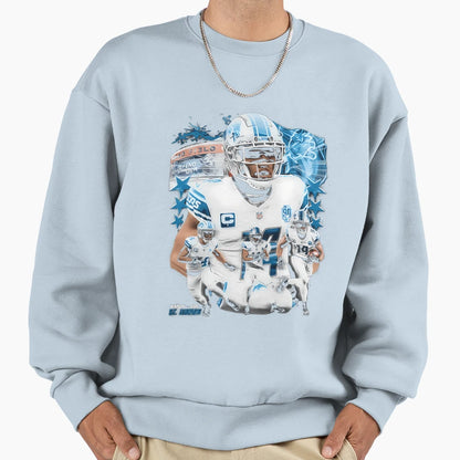 Amon Ra St Brown Star Football Sweatshirt - Unique Graphic for Adults - T-Shirt, Sweatshirt, Hoodie