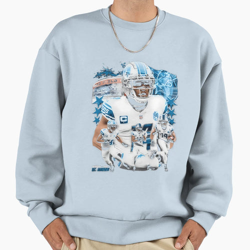 Amon Ra St Brown Star Football Sweatshirt - Unique Graphic for Adults - T-Shirt, Sweatshirt, Hoodie