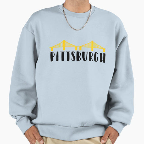 Pittsburgh City Bridges 412 Sweatshirt - Graphic Print for Adults - T-Shirt, Sweatshirt, Hoodie