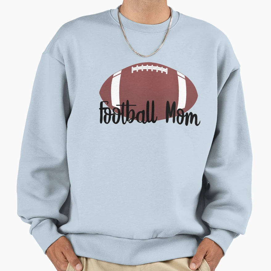 Football Mom Sweatshirt - Minimalist Print for Adults - T-Shirt, Sweatshirt, Hoodie