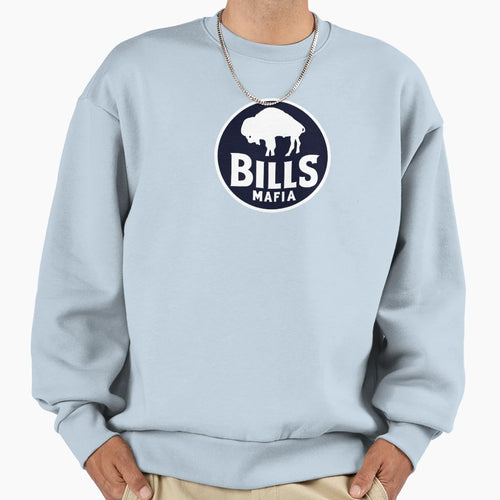 Bills Mafia Left Chest Sweatshirt - Custom Art Print Men Women - T-Shirt, Sweatshirt, Hoodie