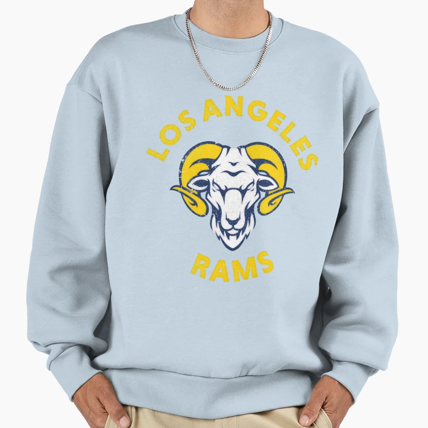 Football Los Angeles Rams Sweatshirt - Minimalist Print Men Women - T-Shirt, Sweatshirt, Hoodie