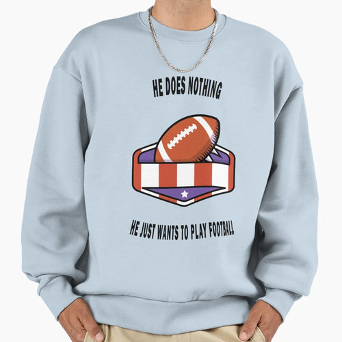 American Football Sweatshirt - Minimalist Print for Adults - T-Shirt, Sweatshirt, Hoodie
