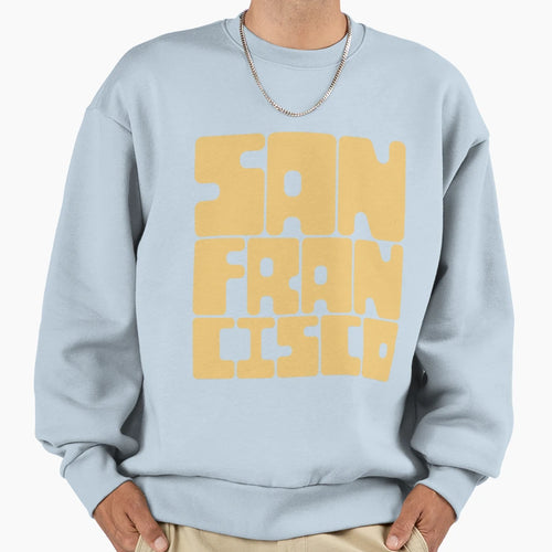 San Francisco Cornsilk Yellow Sweatshirt - Fun Novelty Design Men Women - T-Shirt, Sweatshirt, Hoodie