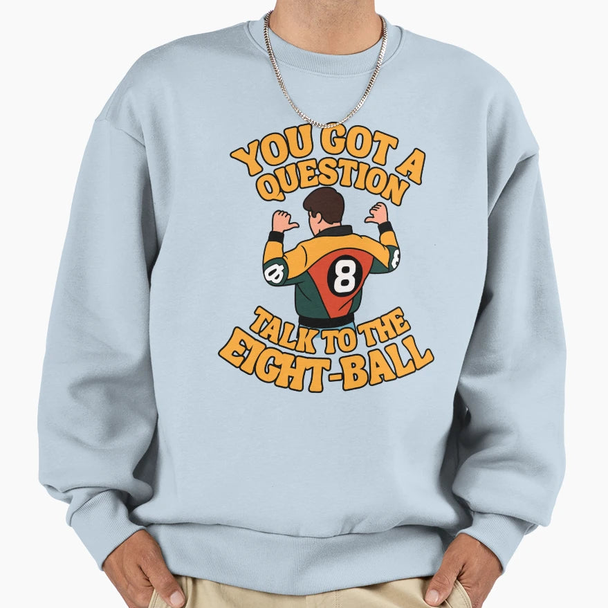Puddy And His 8 Ball Jacket Sweatshirt - Aesthetic Graphic Men Women - T-Shirt, Sweatshirt, Hoodie