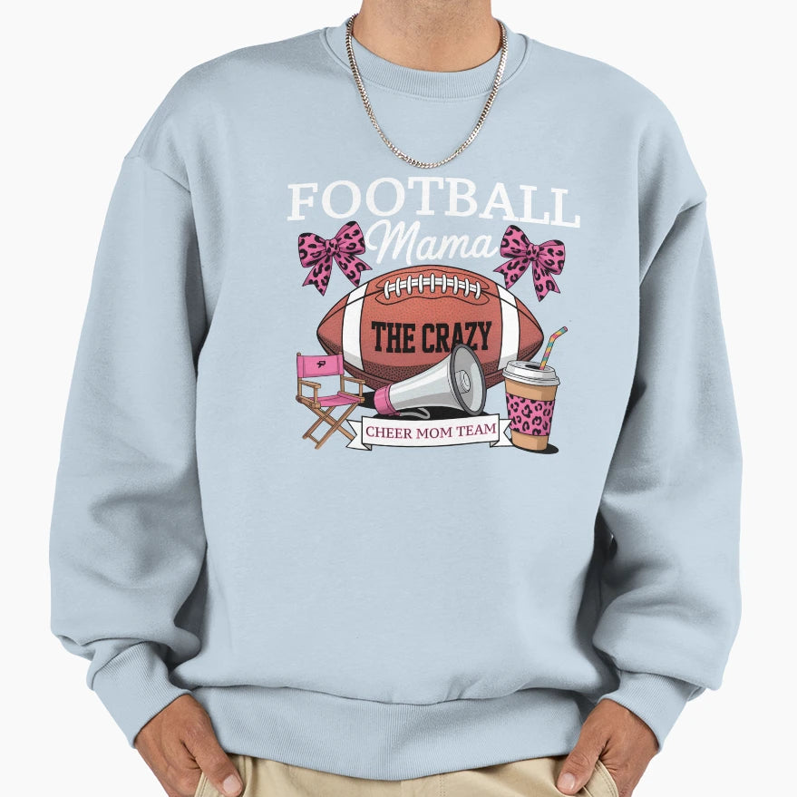 Football Mama Sweatshirt - Custom Art Print Men Women - T-Shirt, Sweatshirt, Hoodie