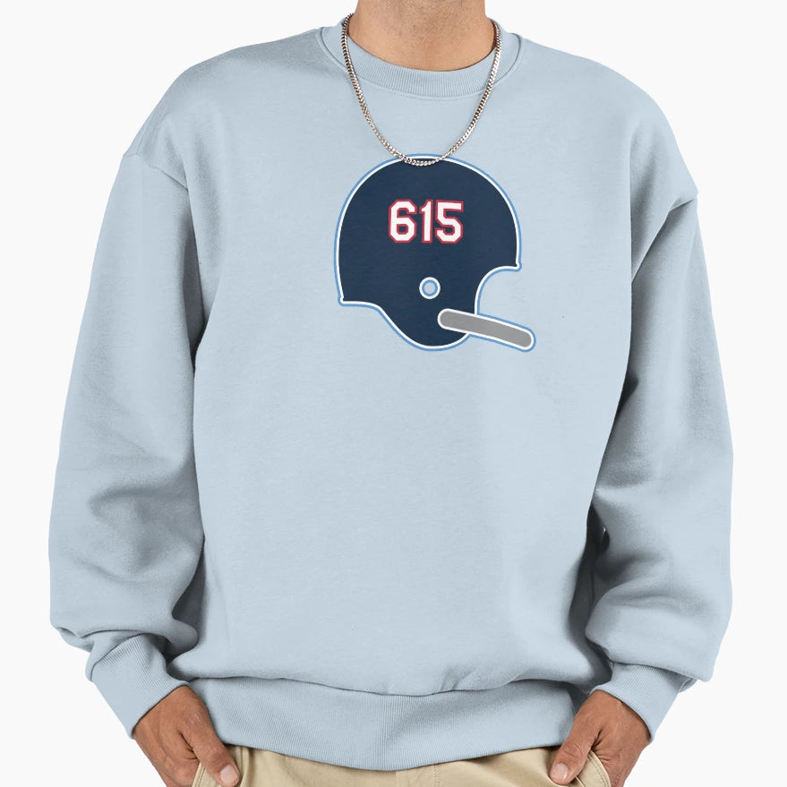 Tennessee Titans 615 Helmet Sweatshirt - Aesthetic Graphic for Adults - T-Shirt, Sweatshirt, Hoodie