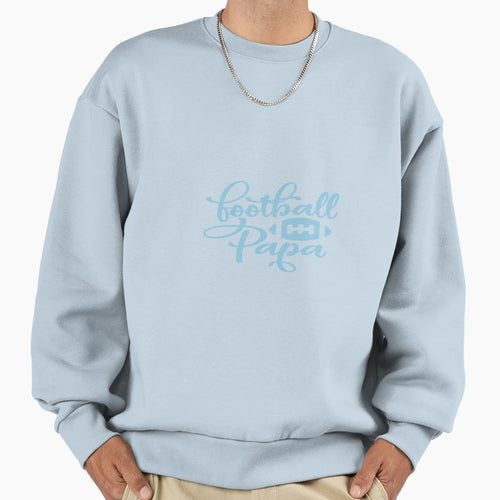Football Papa Sweatshirt - Fun Novelty Design for Adults - T-Shirt, Sweatshirt, Hoodie