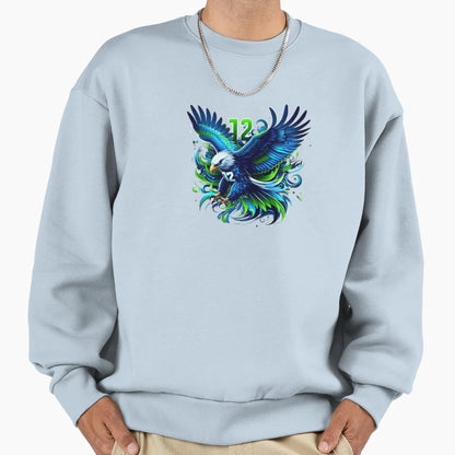 Football Team Fanart 12 Legion Boom Sweatshirt - Unique Graphic Unisex - T-Shirt, Sweatshirt, Hoodie