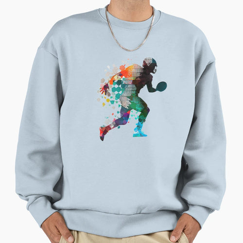Painted Footballer Sweatshirt - Minimalist Print Men Women - T-Shirt, Sweatshirt, Hoodie