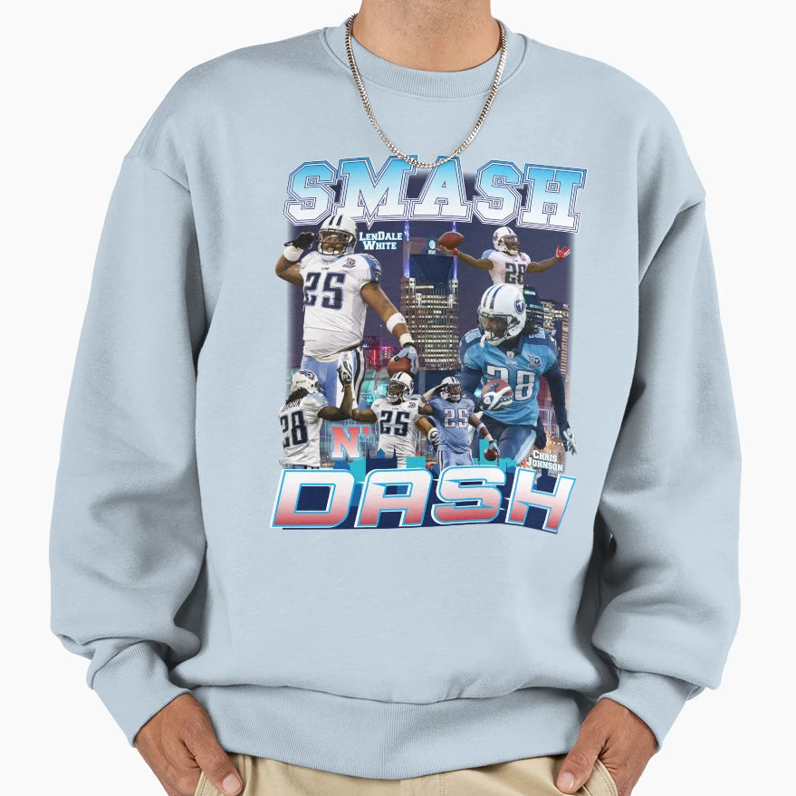 Smash N Dash Sweatshirt - Minimalist Print for Adults - T-Shirt, Sweatshirt, Hoodie