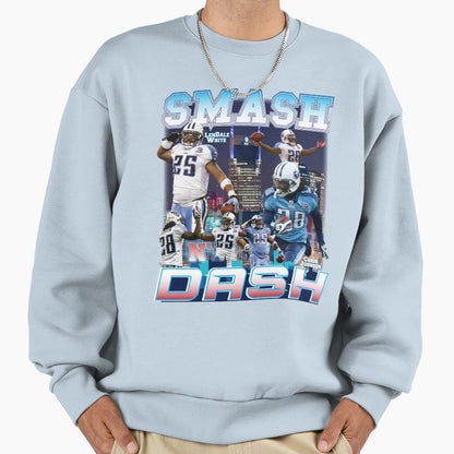 Smash N Dash Sweatshirt - Minimalist Print for Adults - T-Shirt, Sweatshirt, Hoodie