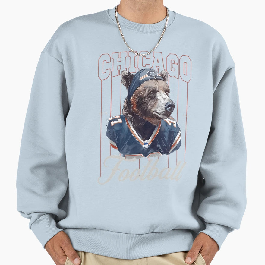 Chicago Football 2D Sweatshirt - Streetwear Style Unisex - T-Shirt, Sweatshirt, Hoodie