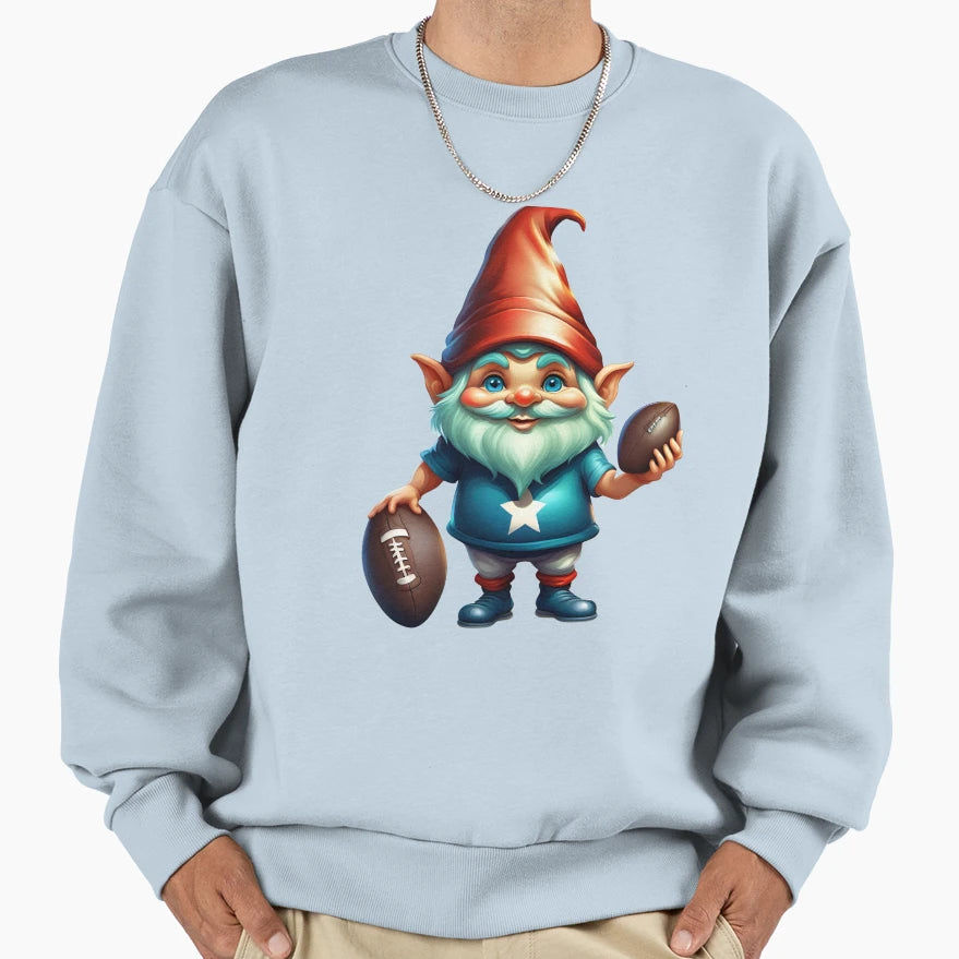 Gnome American Football Sweatshirt - Trendy Graphic for Adults - T-Shirt, Sweatshirt, Hoodie