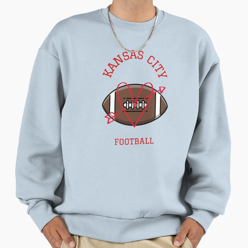 Kansas City Football Sweatshirt - Trendy Graphic for Adults - T-Shirt, Sweatshirt, Hoodie