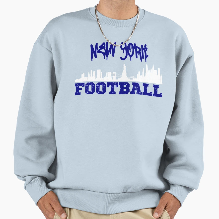 New York Football Sweatshirt - Streetwear Style Unisex - T-Shirt, Sweatshirt, Hoodie