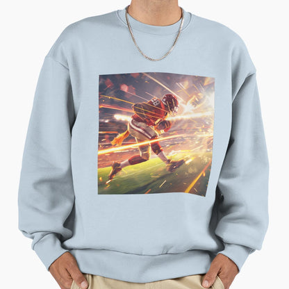 Dynamic Football Player Motion Sweatshirt - Streetwear Style Unisex - T-Shirt, Sweatshirt, Hoodie