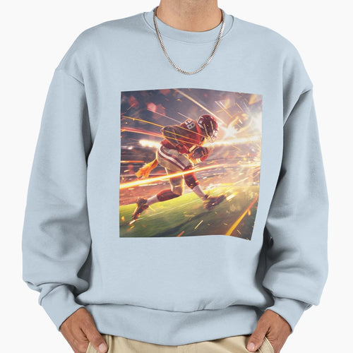 Dynamic Football Player Motion Sweatshirt - Streetwear Style Unisex - T-Shirt, Sweatshirt, Hoodie