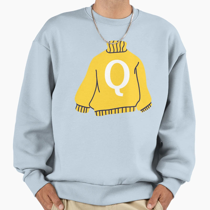 Letter Sweatshirt - Minimalist Print Men Women - T-Shirt, Sweatshirt, Hoodie