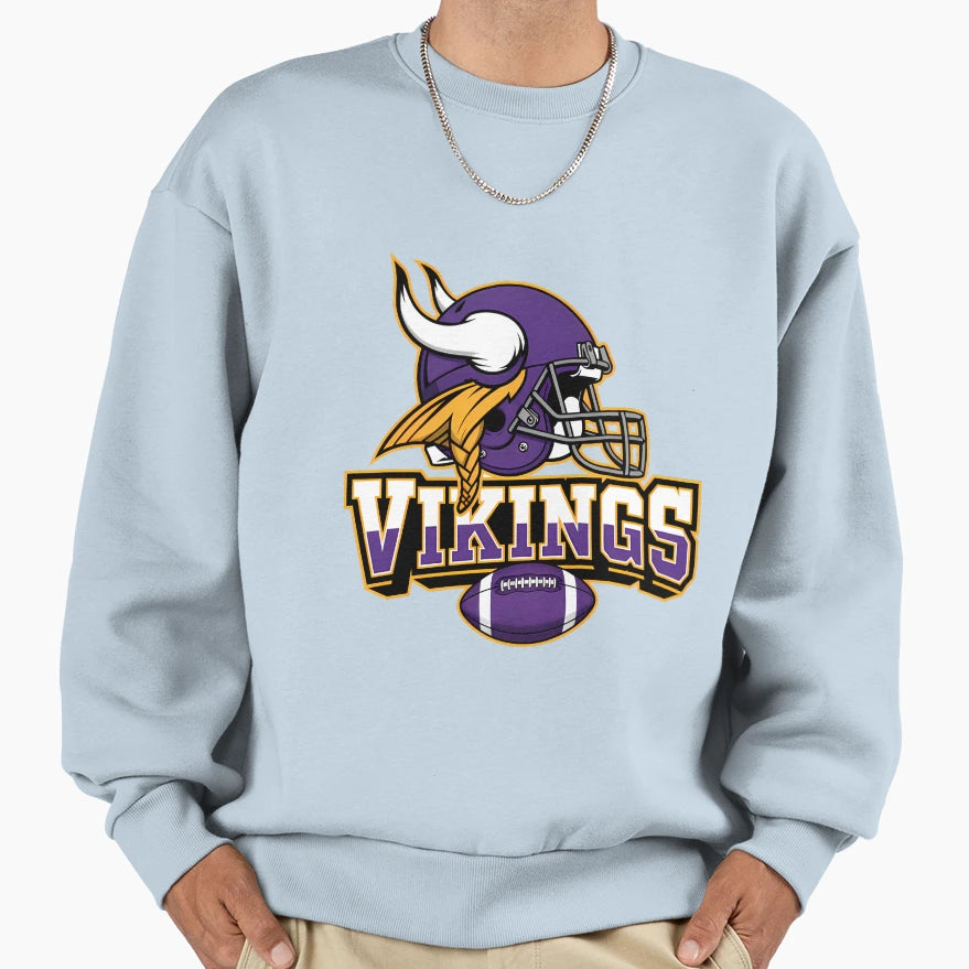 Minnesota Vikings Football Sweatshirt - Minimalist Print Unisex - T-Shirt, Sweatshirt, Hoodie