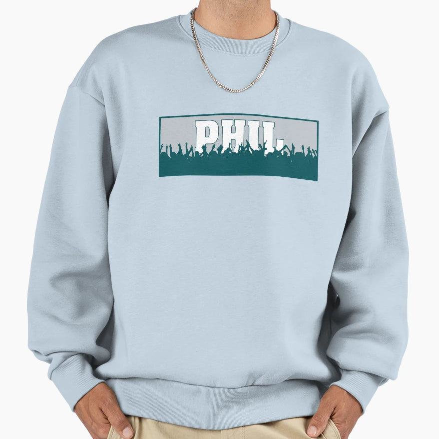 Cheering Philadelphia Sweatshirt - Custom Art Print Men Women - T-Shirt, Sweatshirt, Hoodie