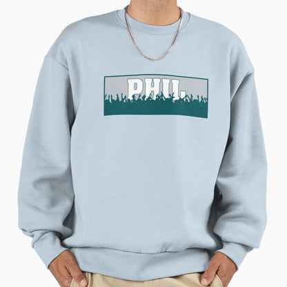 Cheering Philadelphia Sweatshirt - Custom Art Print Men Women - T-Shirt, Sweatshirt, Hoodie