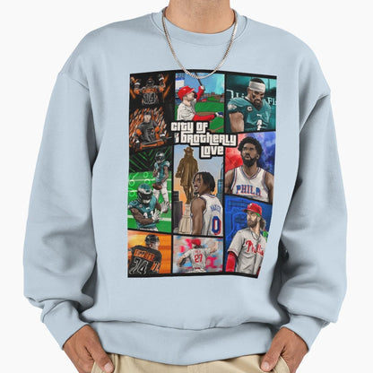 Brotherly Love V Sweatshirt - Trendy Graphic Unisex - T-Shirt, Sweatshirt, Hoodie