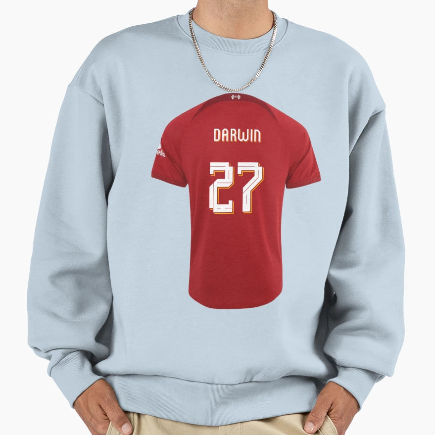 Darwin Nunez 27 Sweatshirt - Unique Graphic for Adults - T-Shirt, Sweatshirt, Hoodie