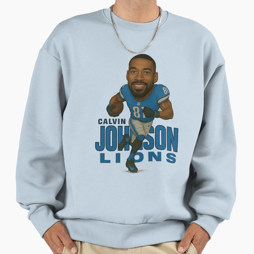 Calvin Johnson Lions 81 Sweatshirt - Casual Everyday Wear Unisex - T-Shirt, Sweatshirt, Hoodie