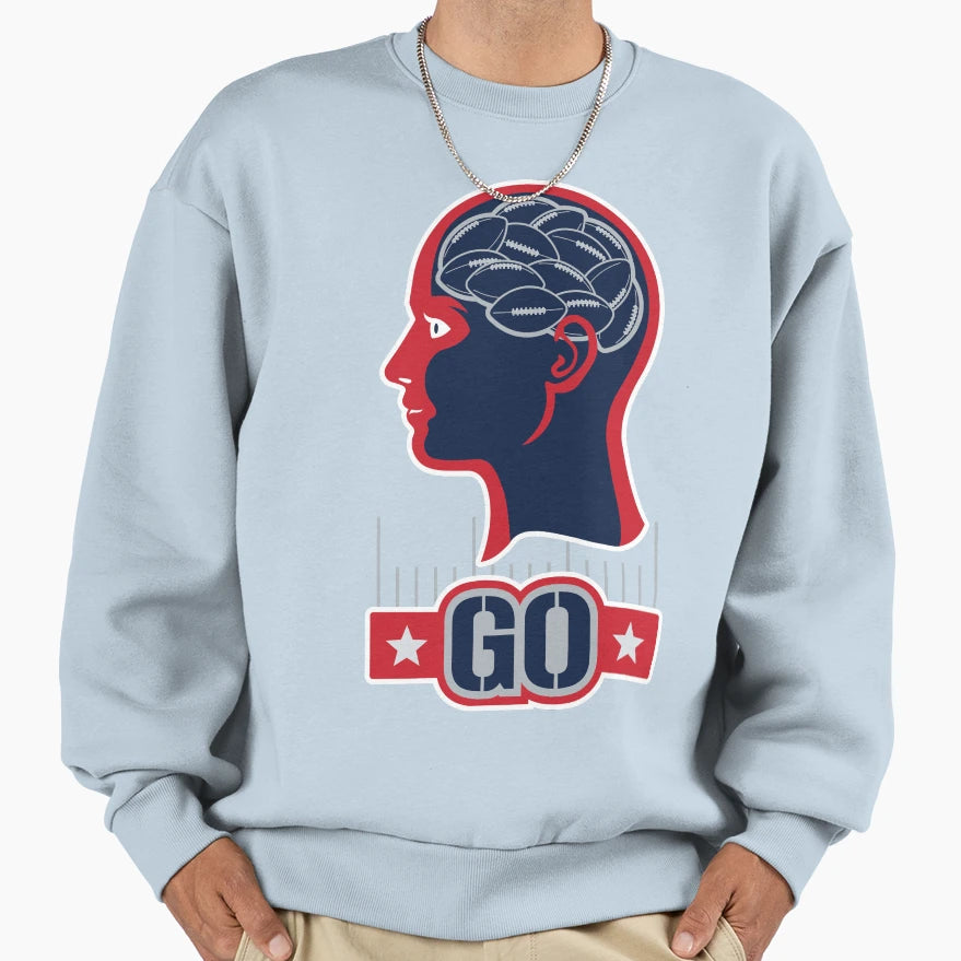 American Football My Brain Sweatshirt - Minimalist Print Men Women - T-Shirt, Sweatshirt, Hoodie