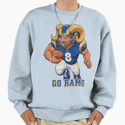 Go Rams Sweatshirt - Casual Everyday Wear Unisex - T-Shirt, Sweatshirt, Hoodie